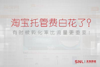 淘宝托管费白花了？有时候转化率比流量更重要！