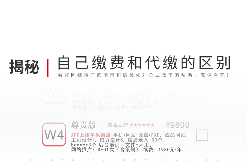 网站续费自己缴费和网站建设公司代缴有什么区别？