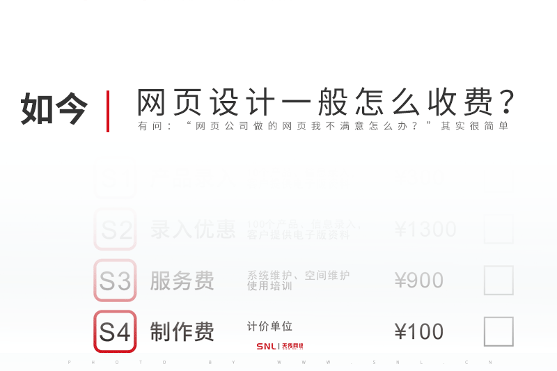 网页设计怎么收费