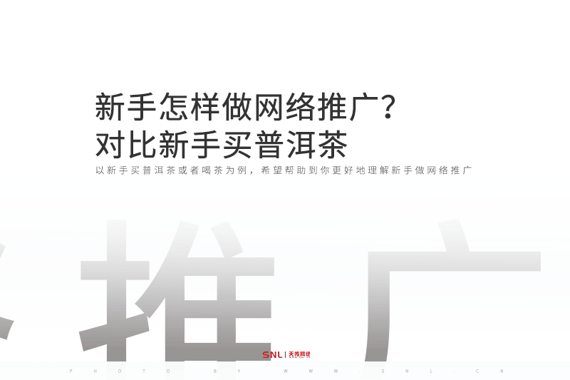 新手怎样做网络推广对比新手买普洱茶