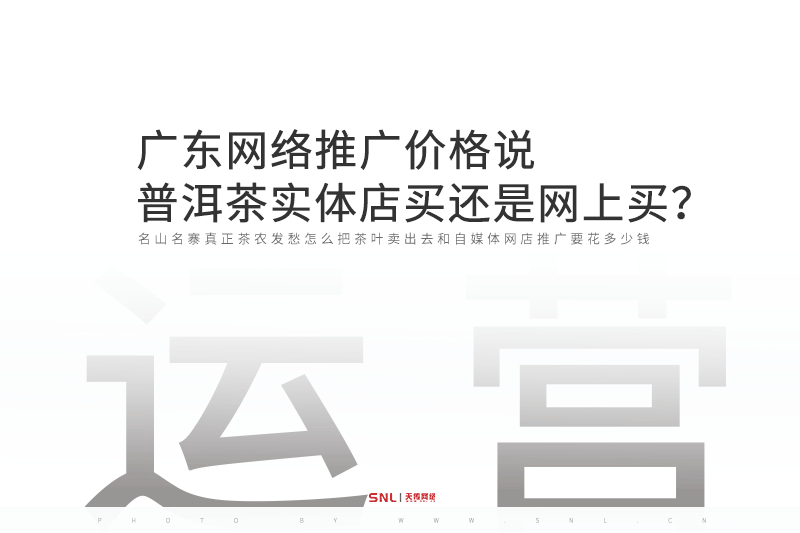 广东网络推广价格说普洱茶实体店买还是网上买