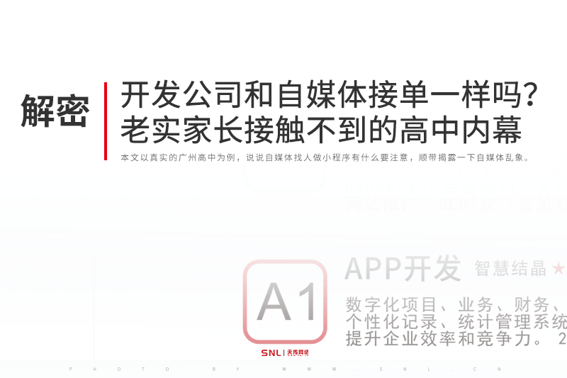 系统开发 小程序开发