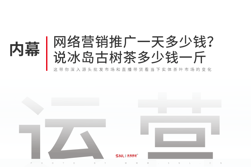 网络营销推广一天多少钱说冰岛古树茶多少钱一斤