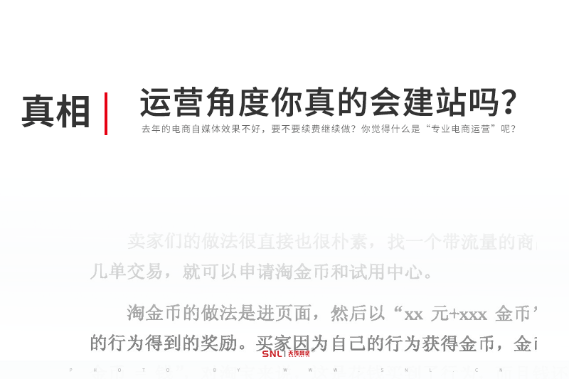 专业网站建设:电商运营角度你真的会建网站吗?