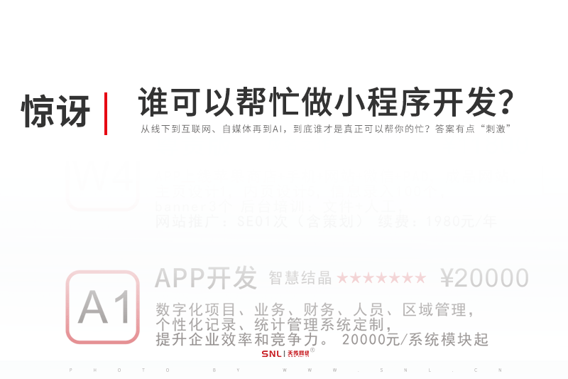 谁可以帮忙做小程序商城系统开发？