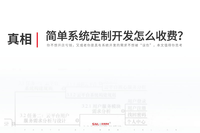 简单的系统开发定制怎么收费？